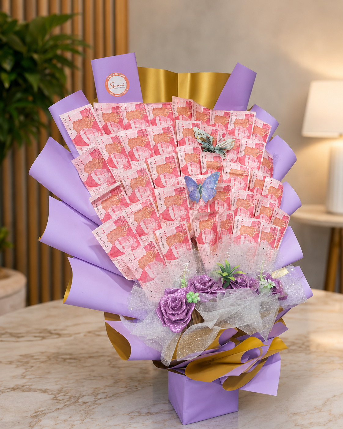 Premium Lavender-Themed Currency Gift