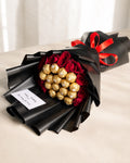 Luxury Red Rose & Ferrero Rocher Chocolate Bouquet – Perfect Birthday & Anniversary Gift