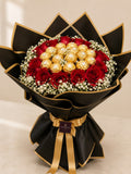 Luxury Roses & Ferrero Bouquet